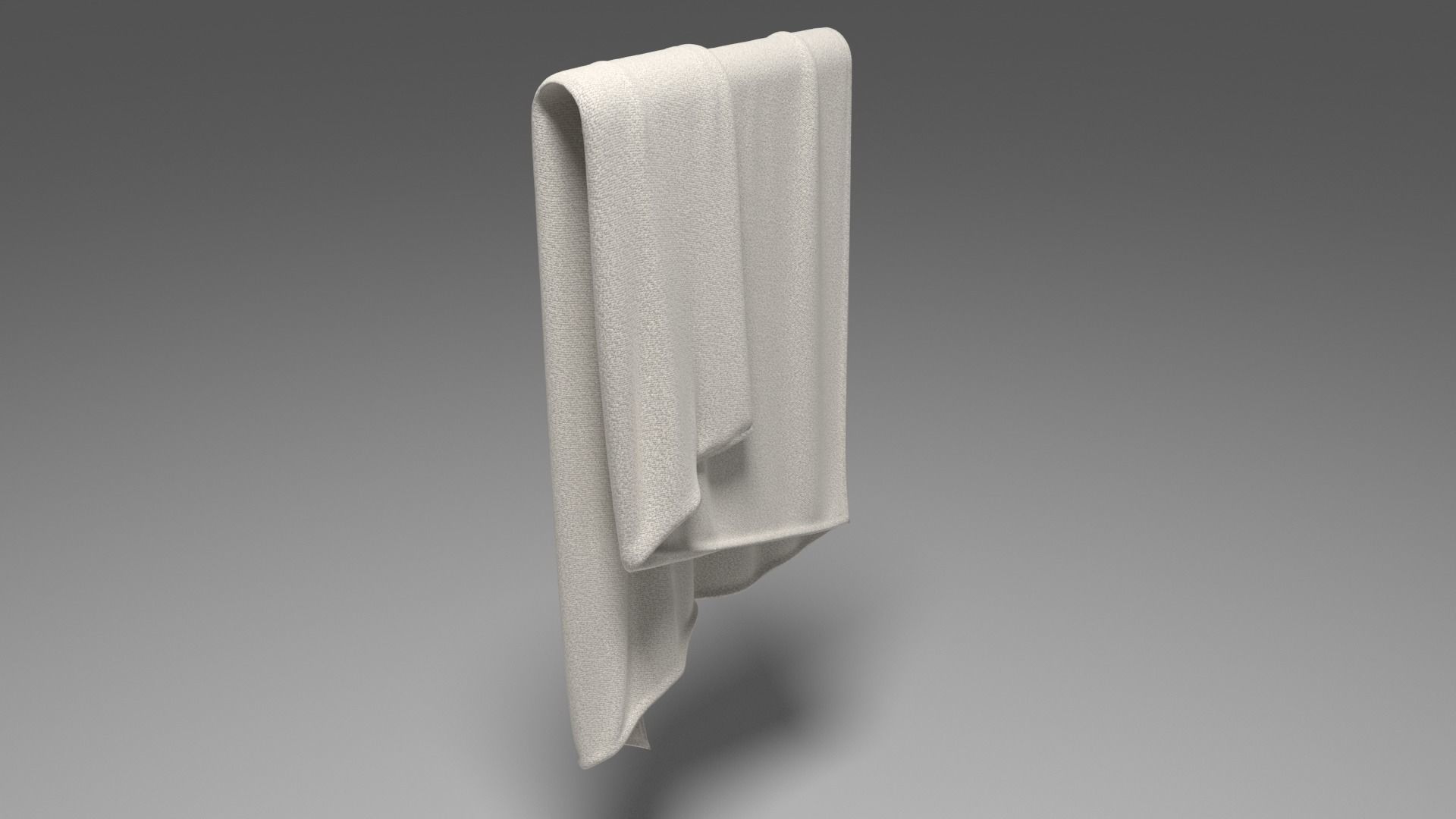 Grey Towel -  3ds Max  3D model_23