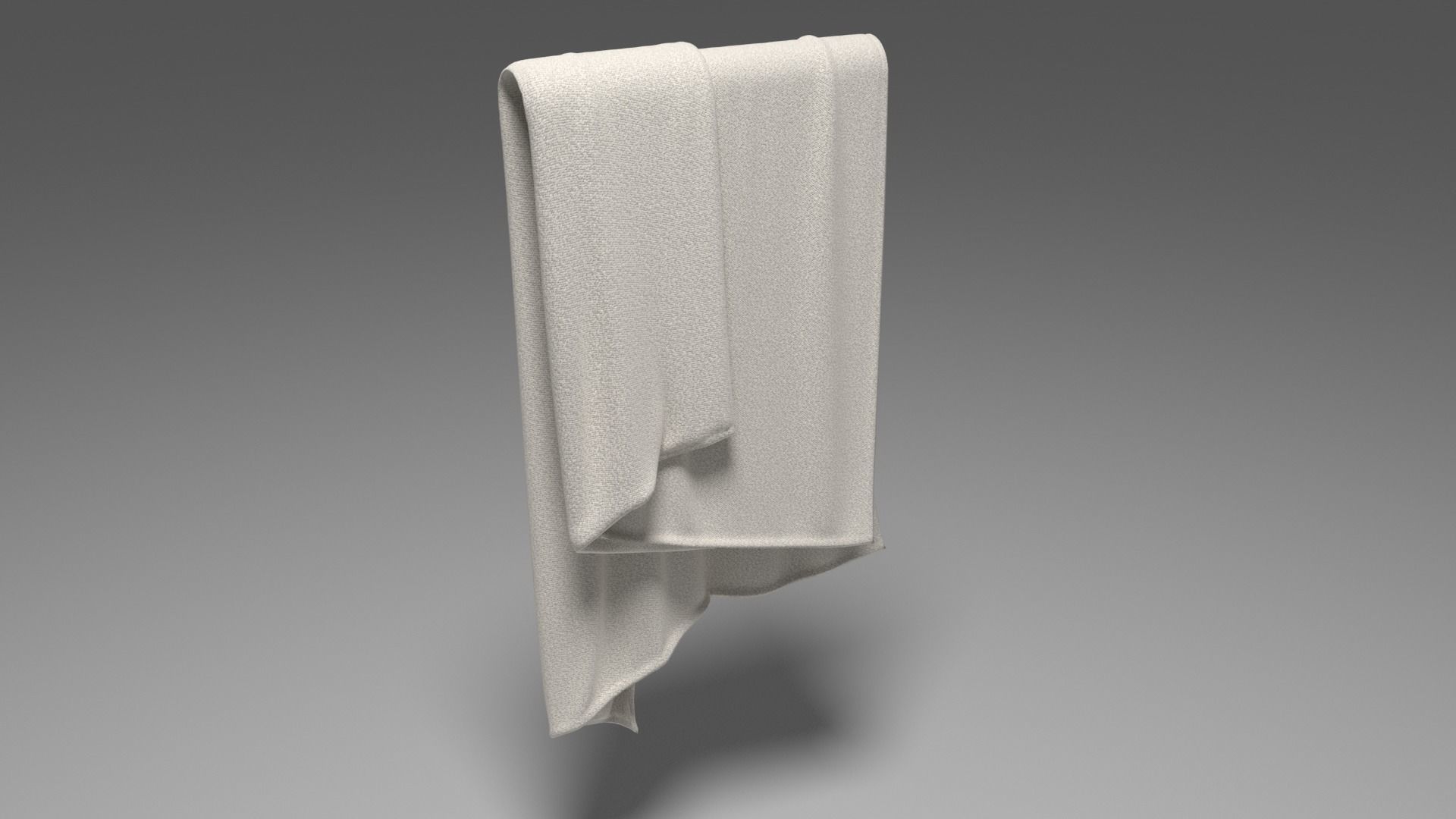 Grey Towel -  3ds Max  3D model_25