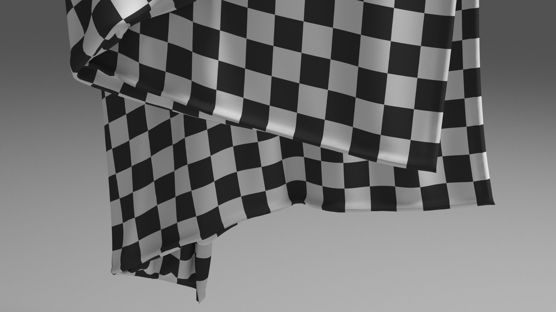 Grey Towel -  3ds Max  3D model_9