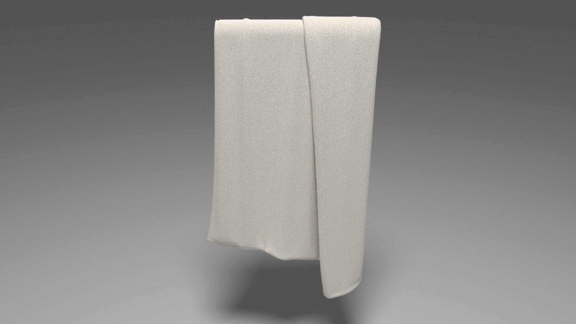 Grey Towel -  3ds Max  3D model_10