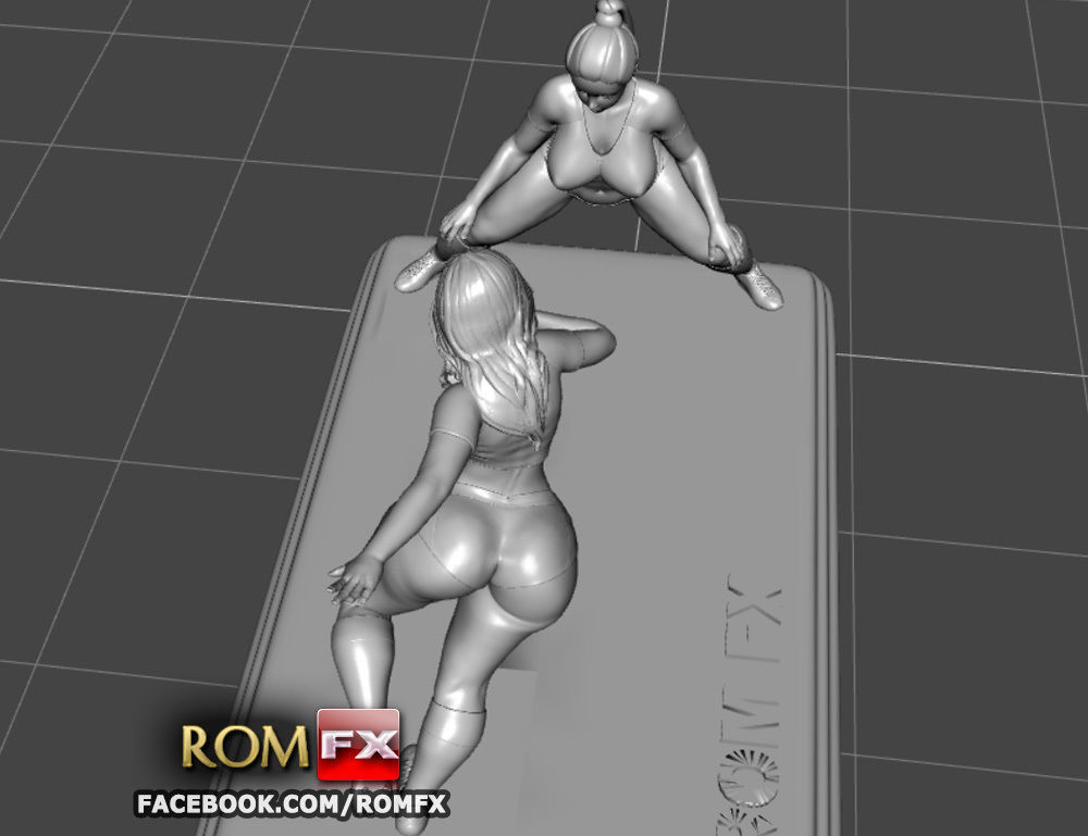 Soccer Girls - World Cup - Printable Diorama 3D print model_39