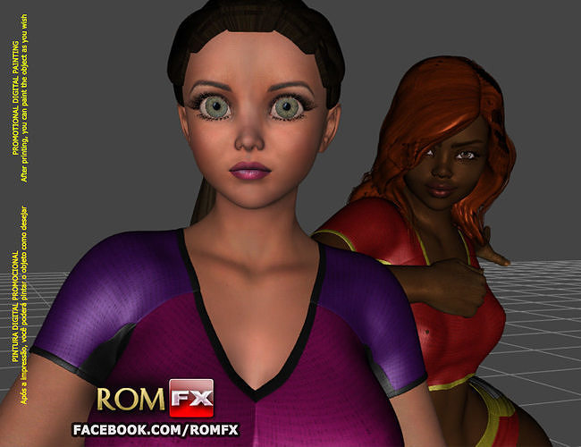 Soccer Girls - World Cup - Printable Diorama 3D print model