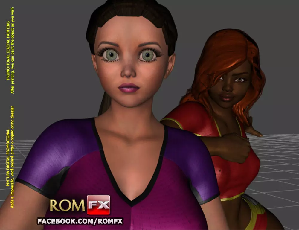 Soccer Girls - World Cup - Printable Diorama 3D print model_0