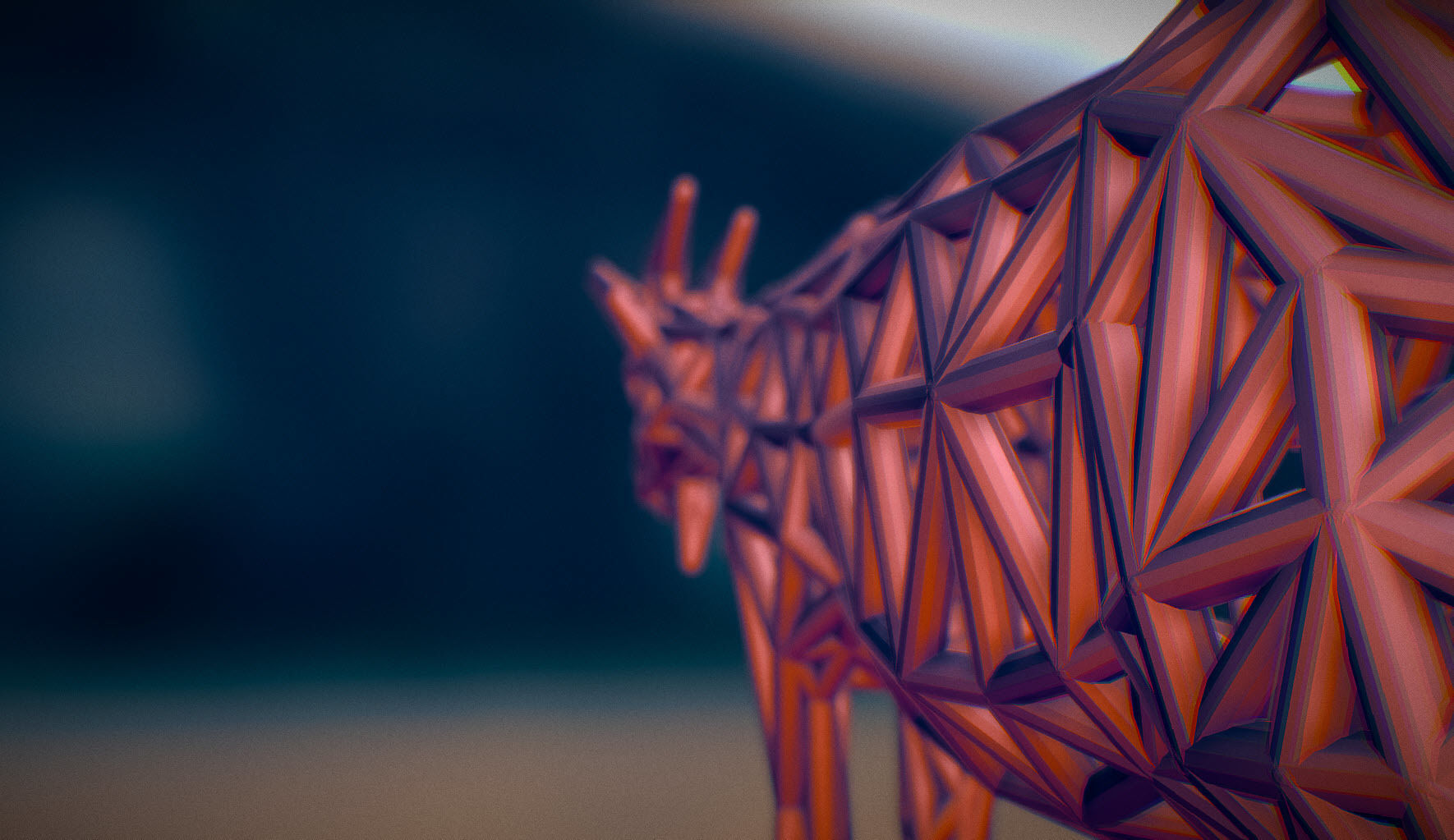 Goat 3d print made out of wood 3D print model_4