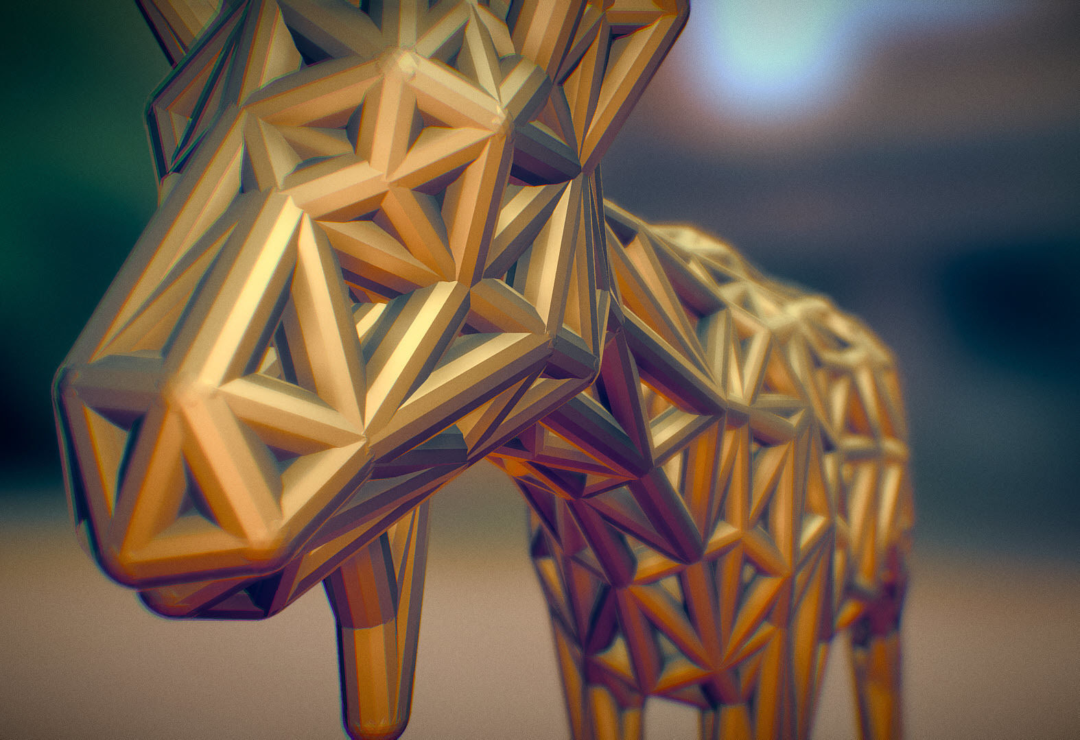 Goat 3d print made out of wood 3D print model_8