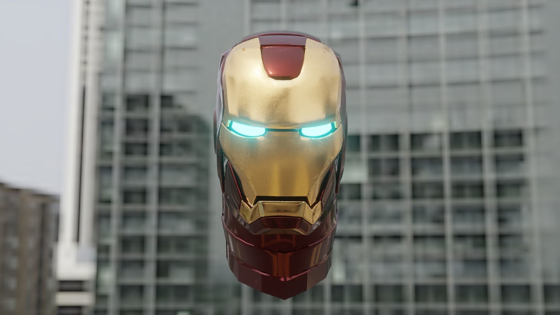 iron man helmet 3D model_1