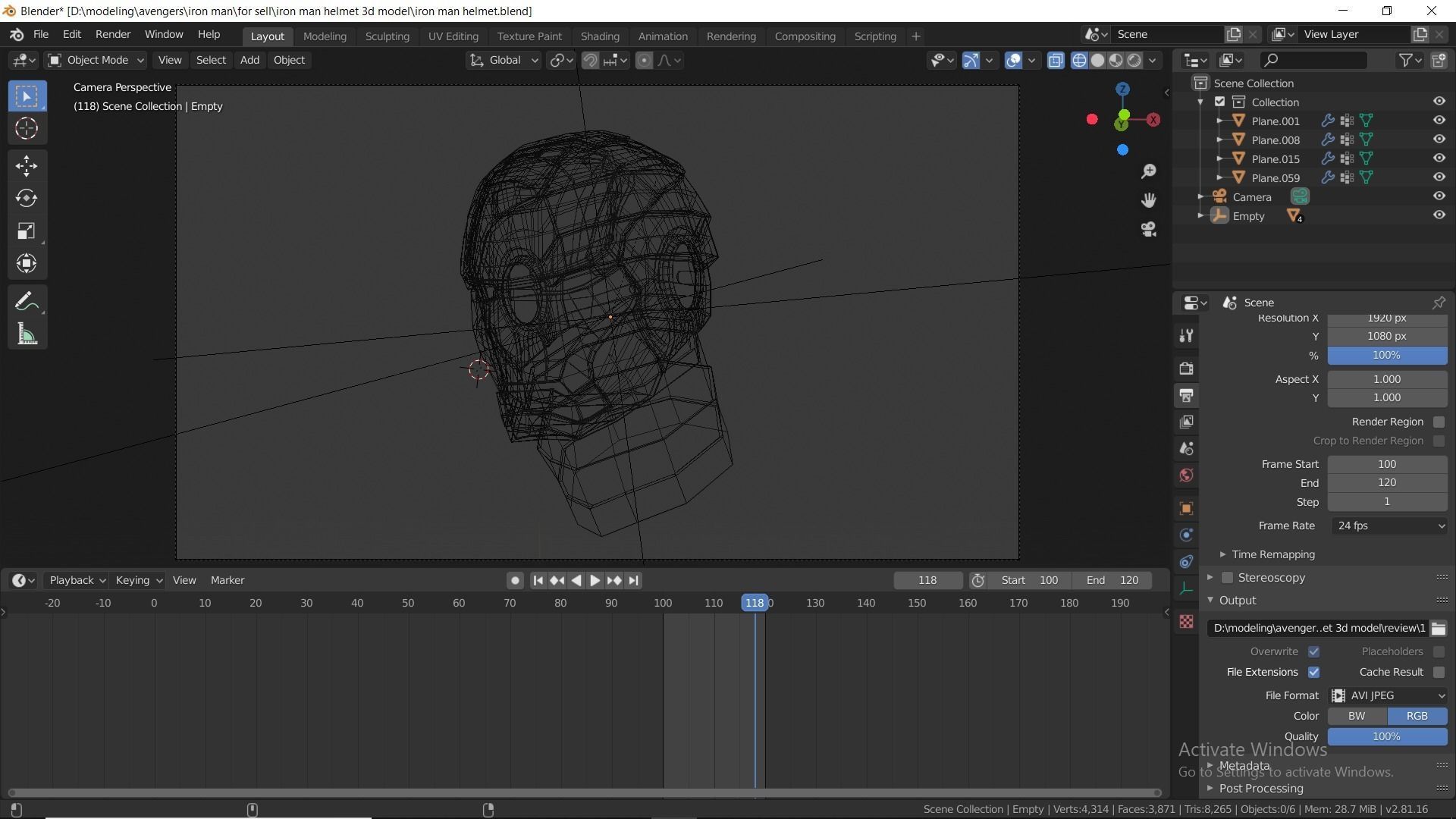 iron man helmet 3D model_10