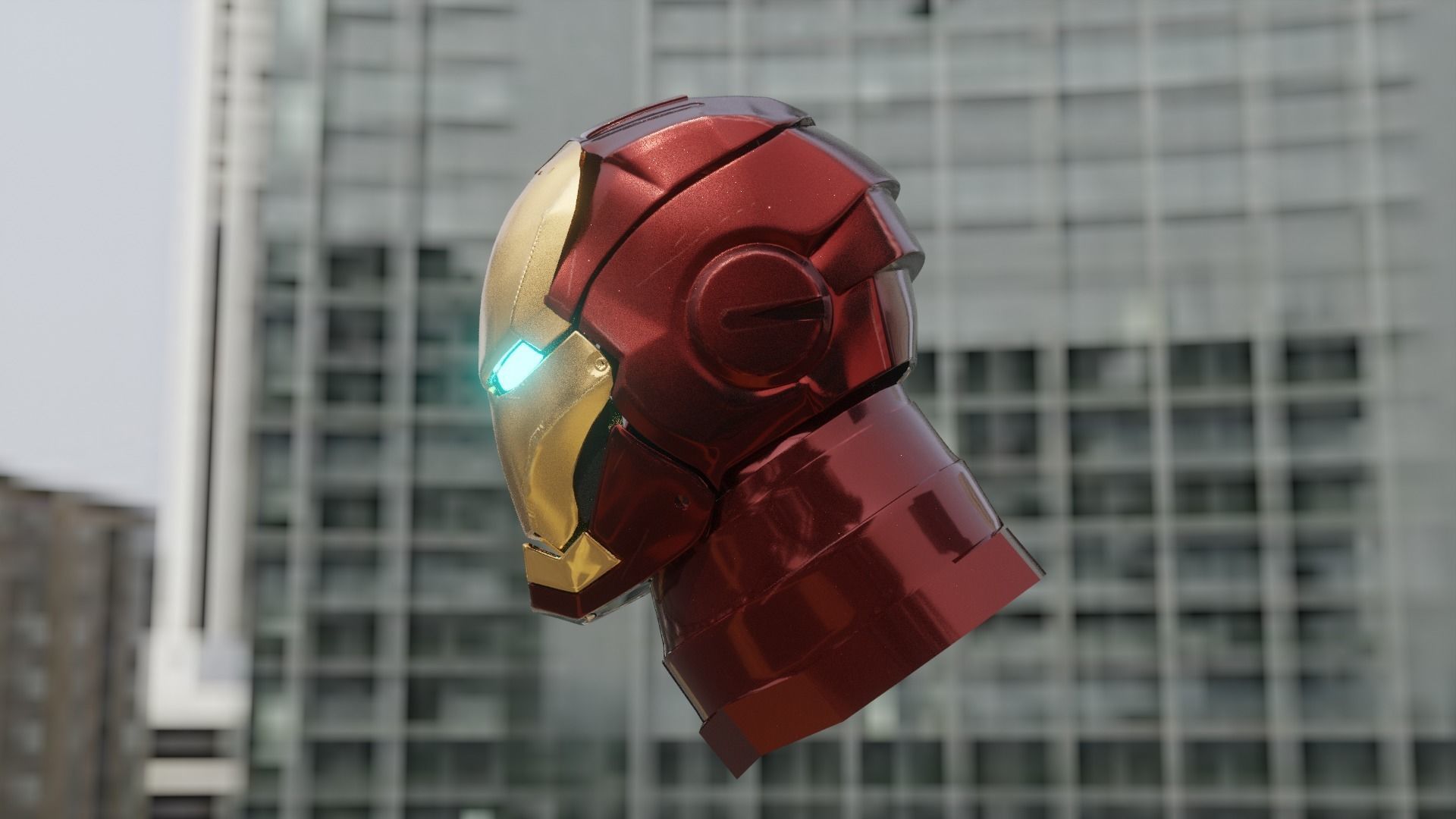 iron man helmet 3D model_4