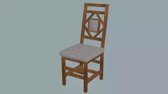 Classic armless dining chair