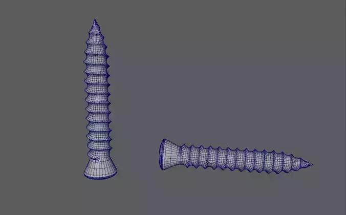 Screw 3d model Free 3D model