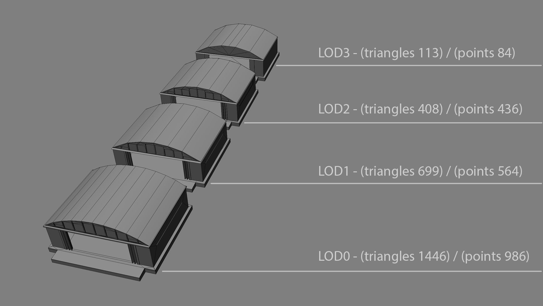 Airport Hangar SmallHangar 01 open   Low-poly 3D model_16
