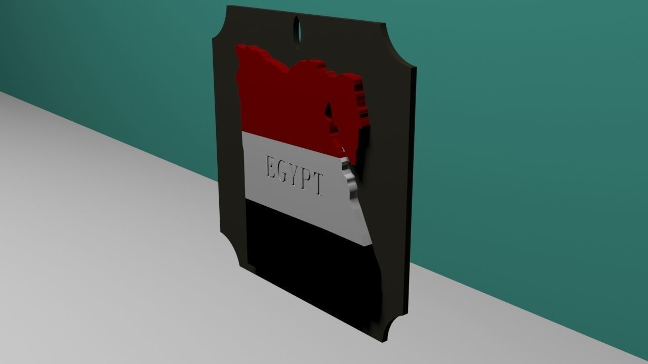 Egypt map 3D print model_4