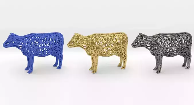 Cow 3d Printable 3D print model