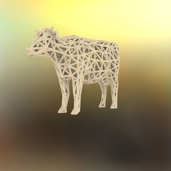 Cow 3d Printable 3D print model_62