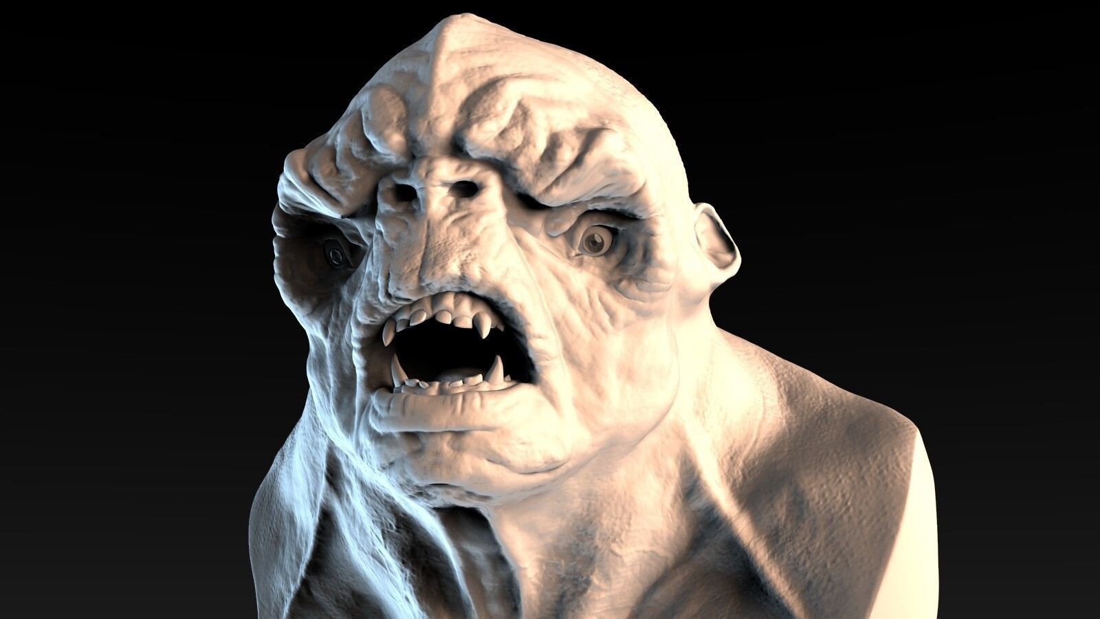 Troll Bust 3D model_1