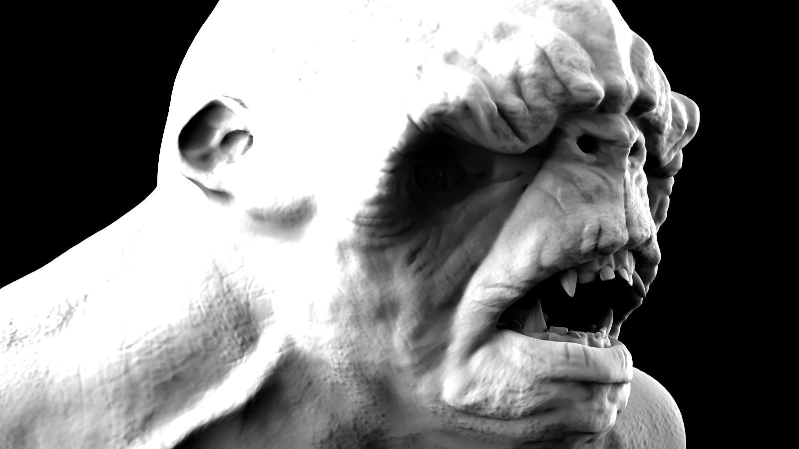 Troll Bust 3D model_4