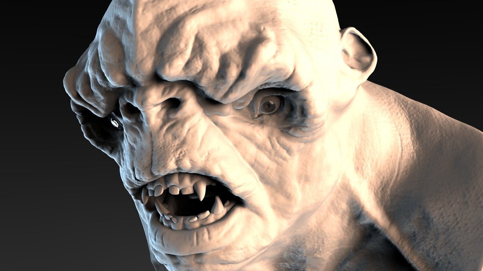 Troll Bust 3D model_2
