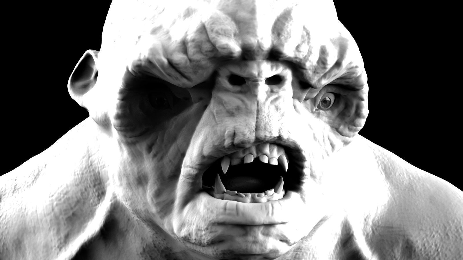 Troll Bust 3D model_3