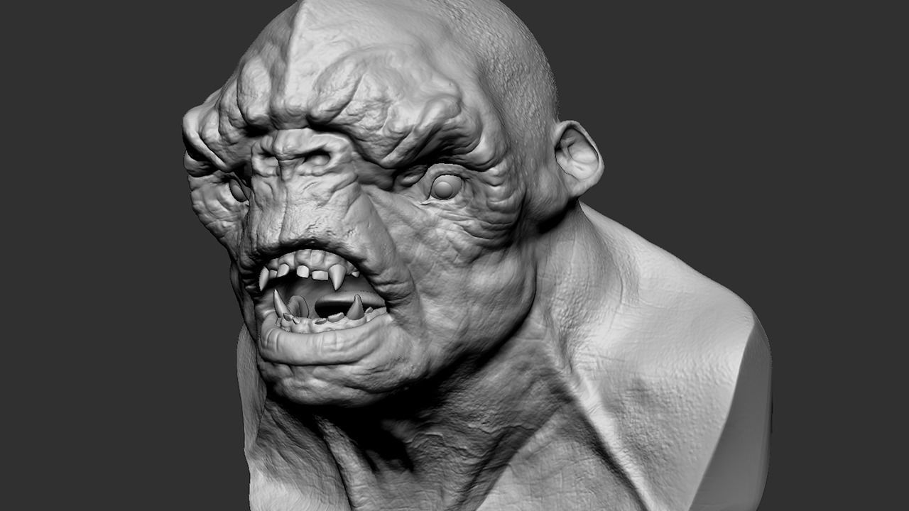 Troll Bust 3D model_6