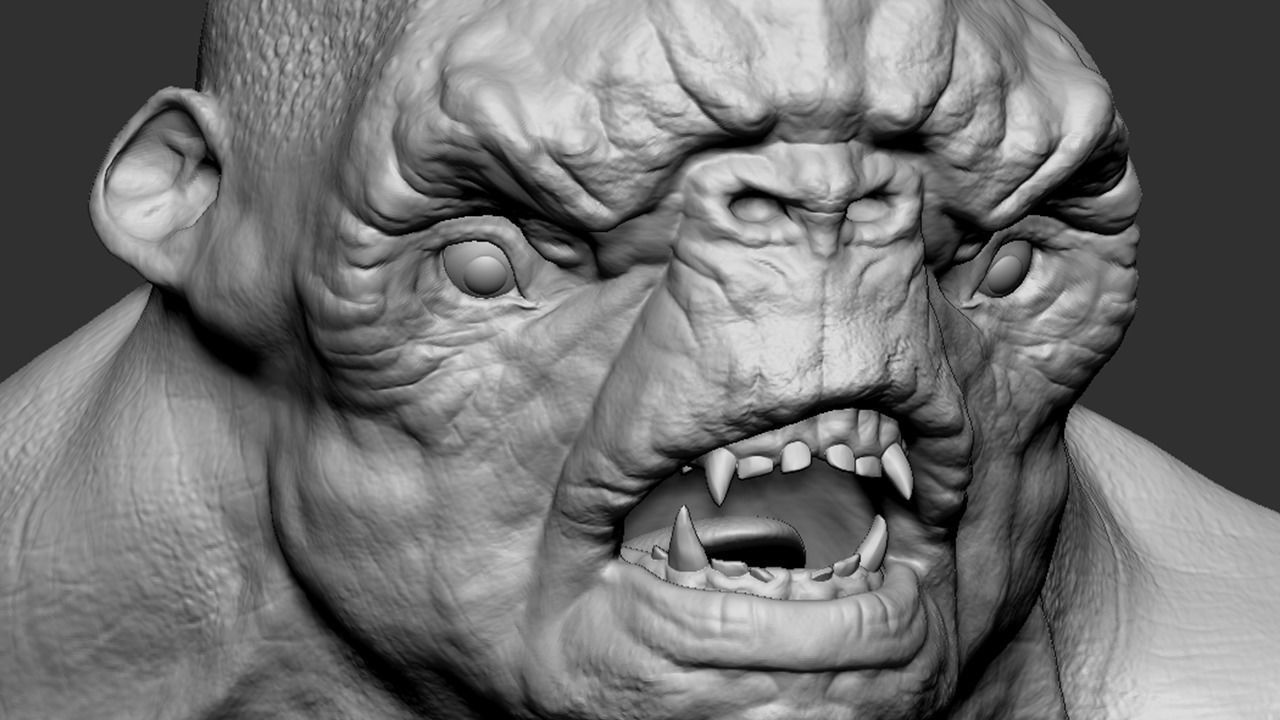 Troll Bust 3D model_7