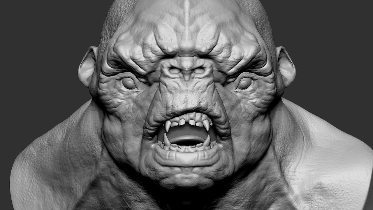 Troll Bust 3D model_5