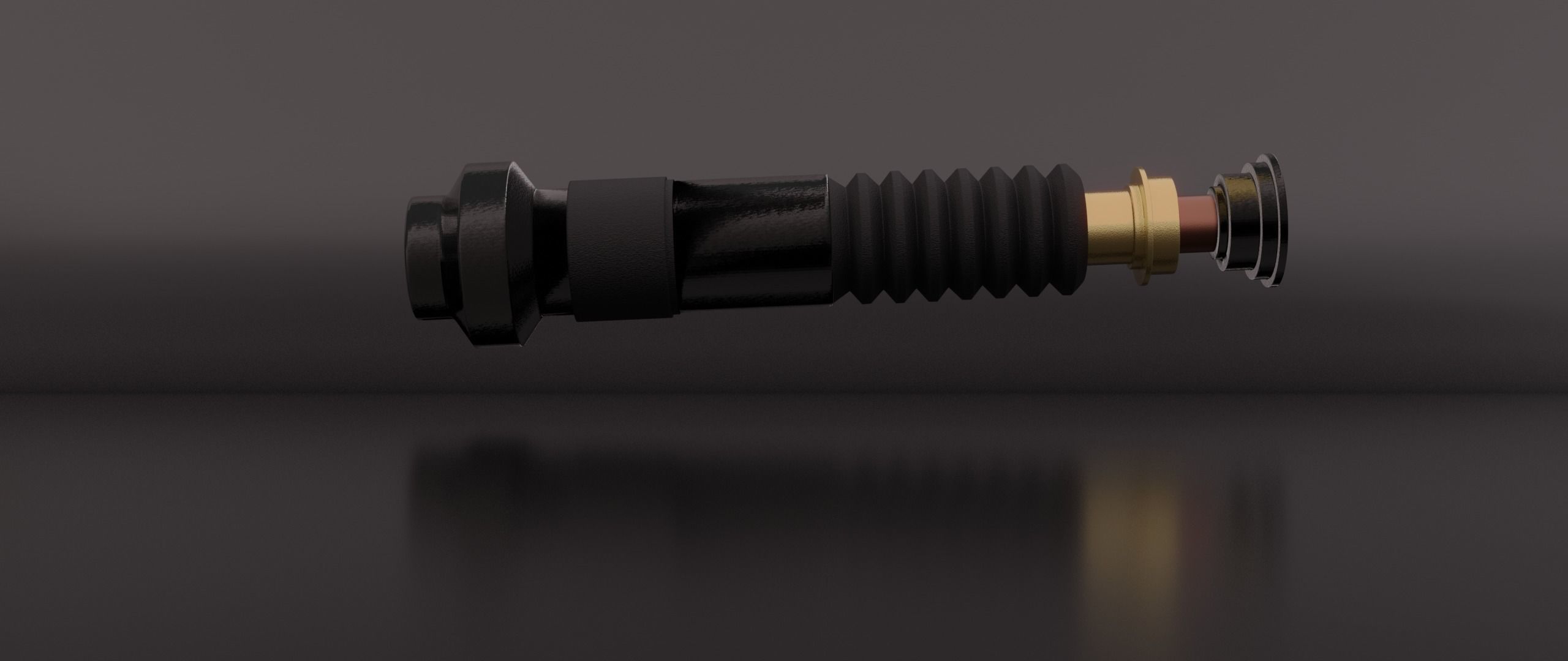 Lightsaber star wars force awakens 3D model_1