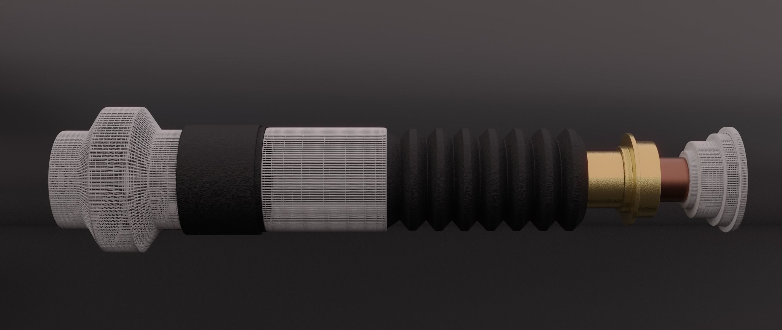 Lightsaber star wars force awakens 3D model_5
