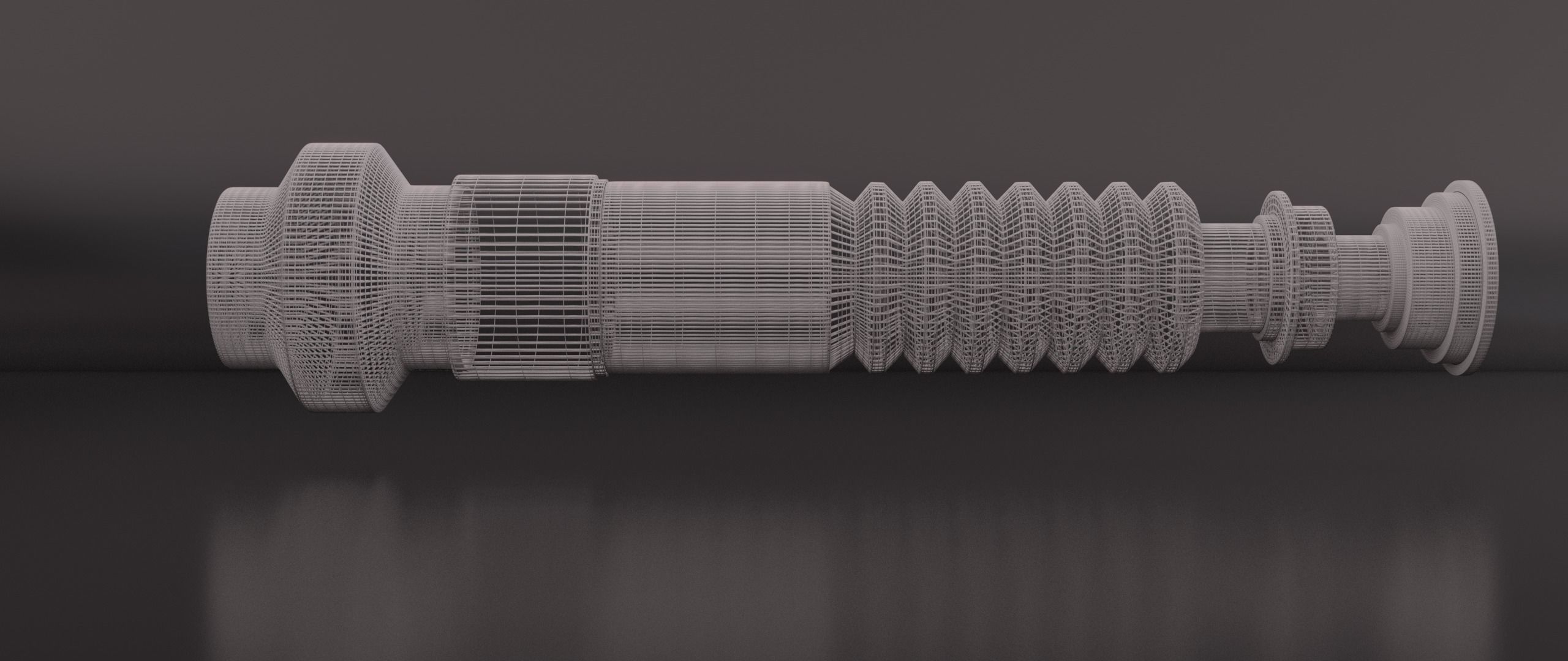 Lightsaber star wars force awakens 3D model_6