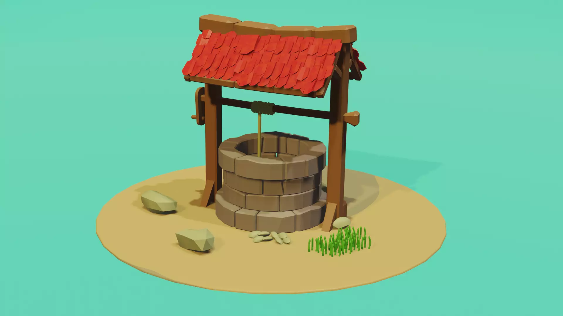 decorative aljive 3D model_0