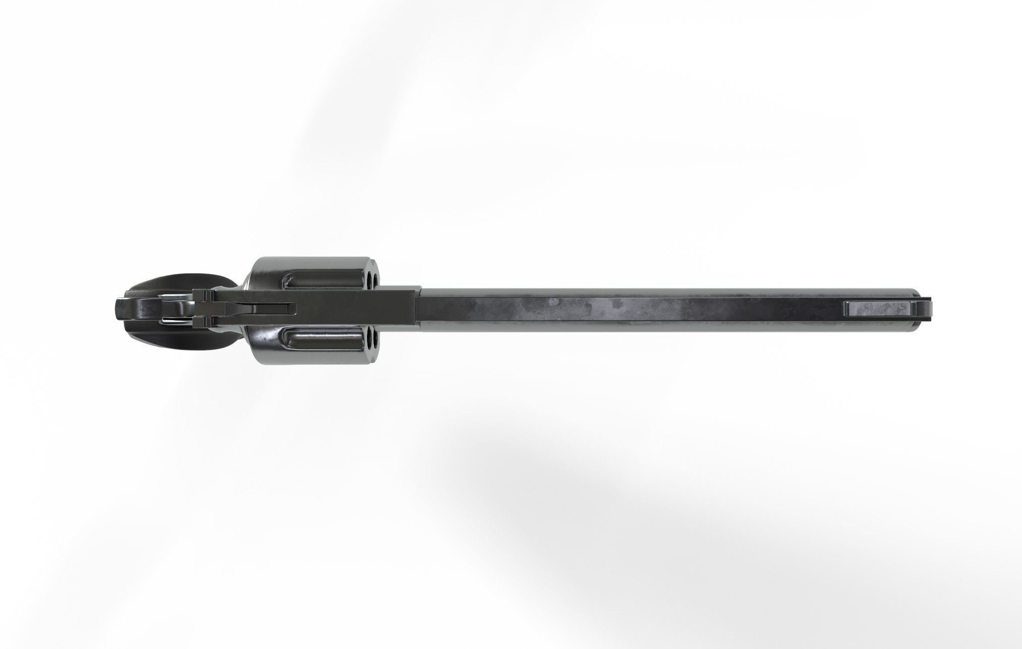 Magnum Pistol 3D Model Low-poly 3D model_3