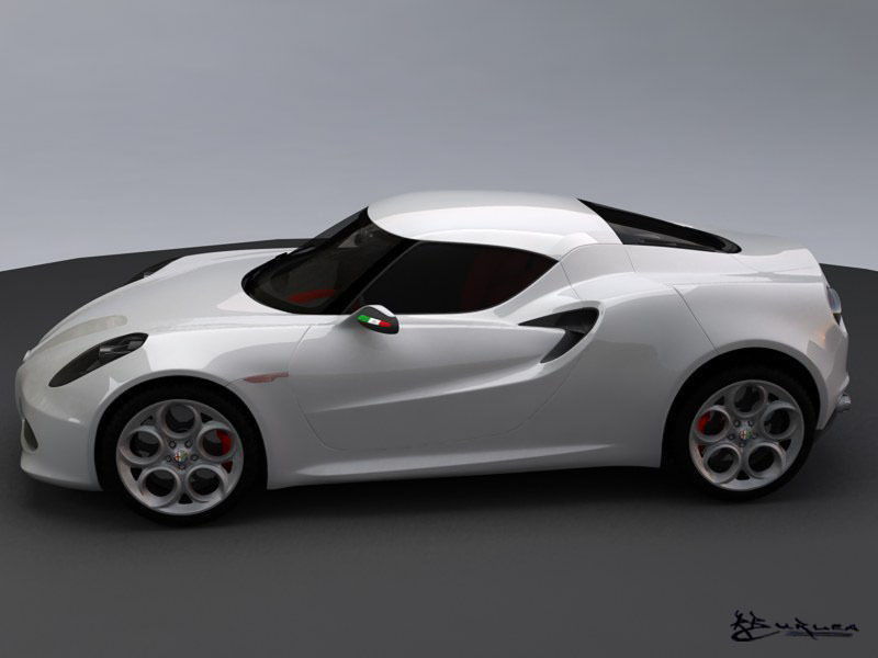 Alfa Romeo 4C Concept 2011 3D model_1