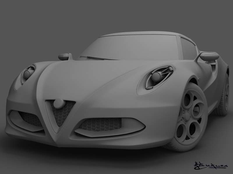 Alfa Romeo 4C Concept 2011 3D model_4