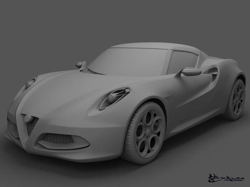 Alfa Romeo 4C Concept 2011 3D model_3