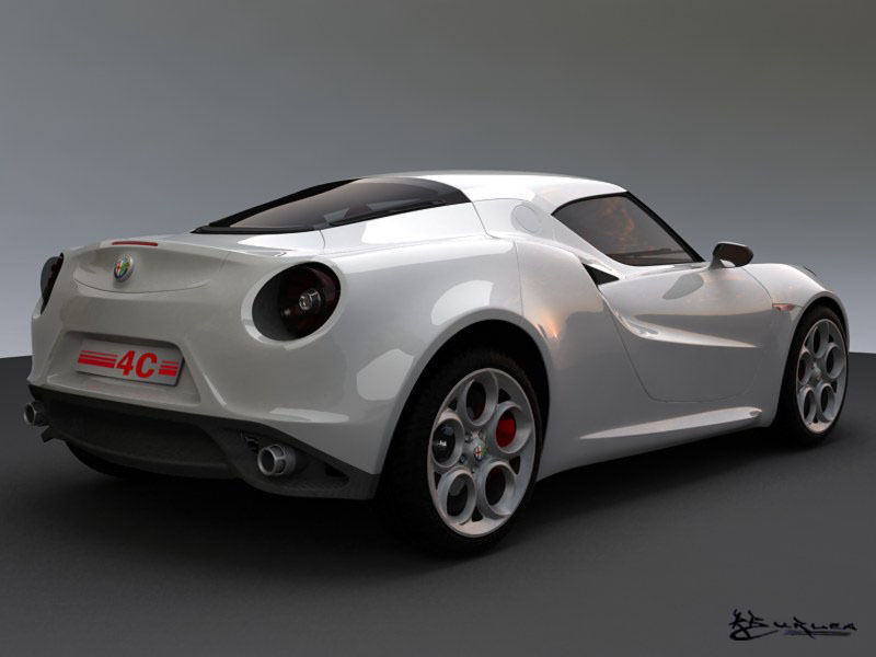 Alfa Romeo 4C Concept 2011 3D model_2