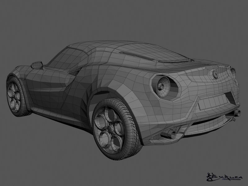 Alfa Romeo 4C Concept 2011 3D model_11