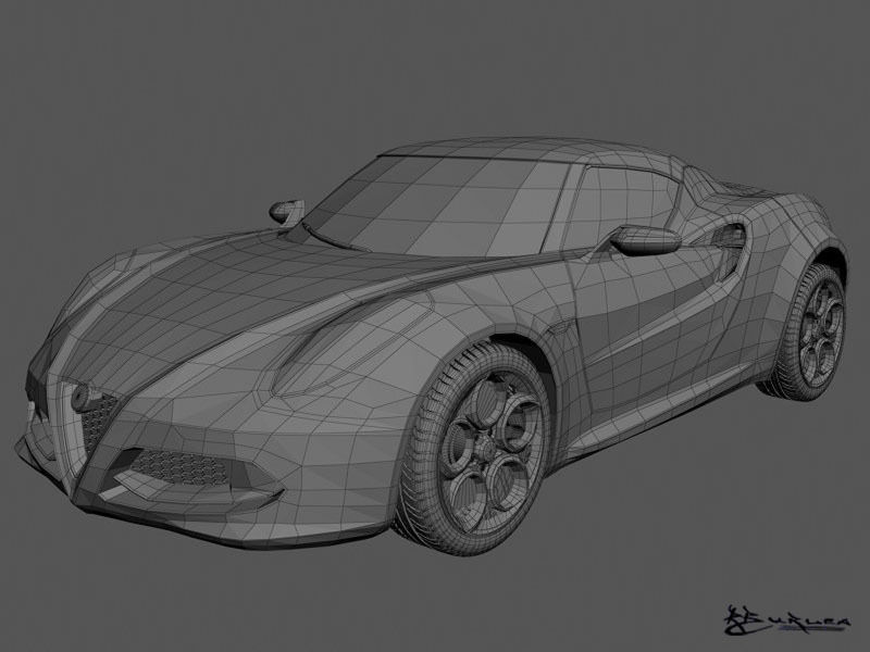 Alfa Romeo 4C Concept 2011 3D model_9