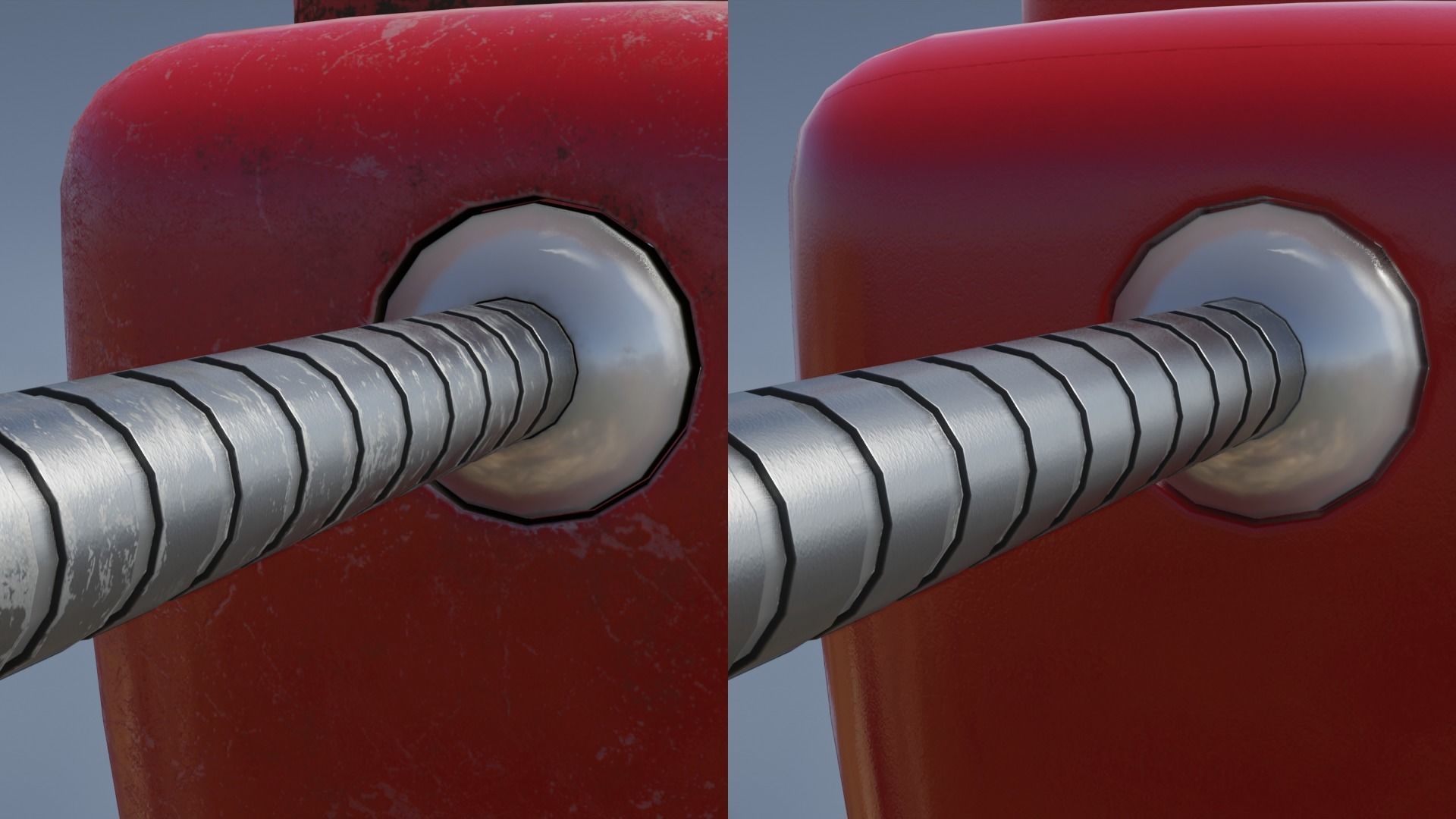 Cartoon Small Futuristic Robot Low-poly 3D model_9