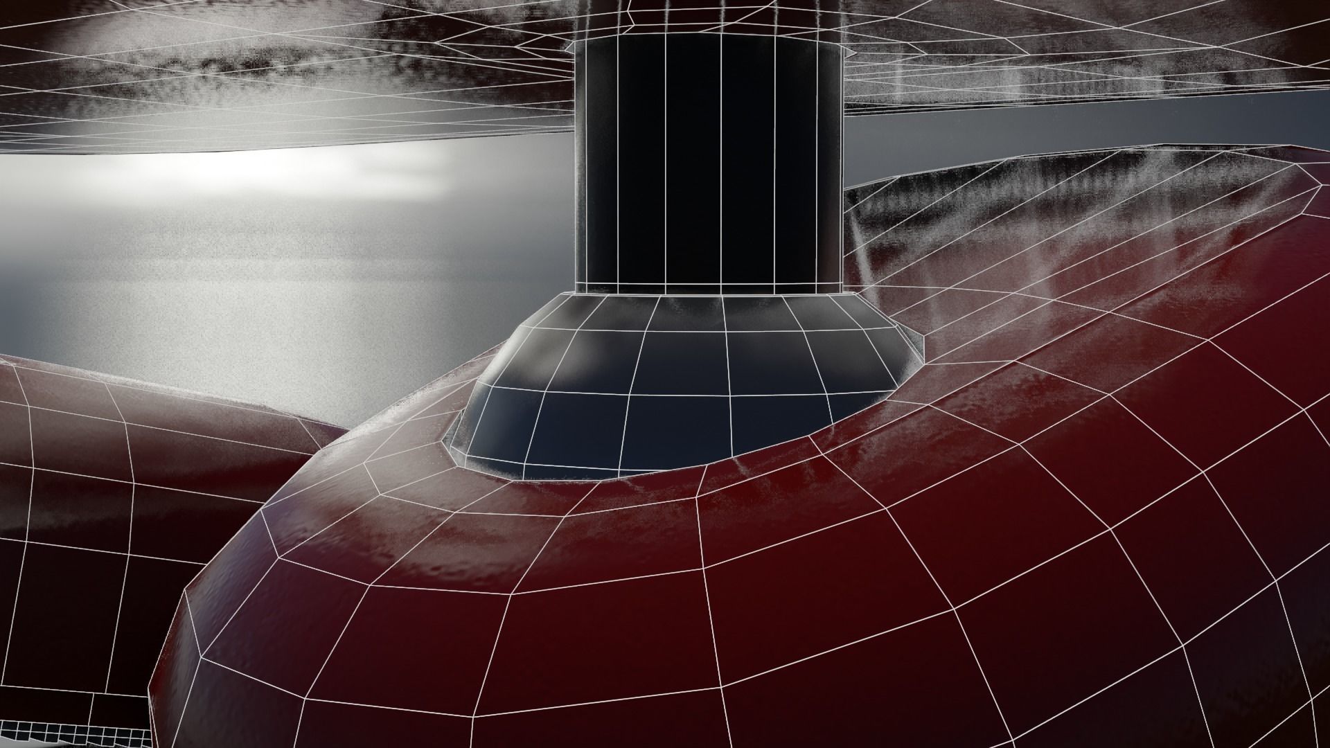 Cartoon Small Futuristic Robot Low-poly 3D model_19