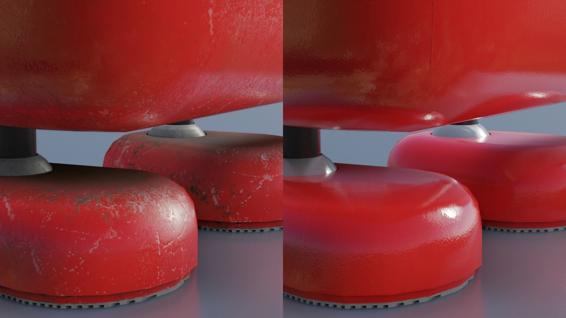 Cartoon Small Futuristic Robot Low-poly 3D model_1