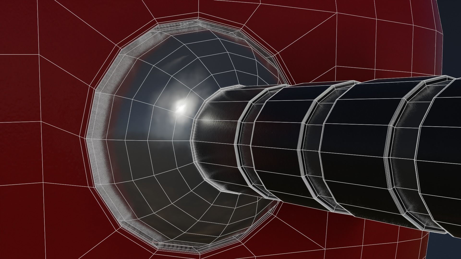 Cartoon Small Futuristic Robot Low-poly 3D model_15