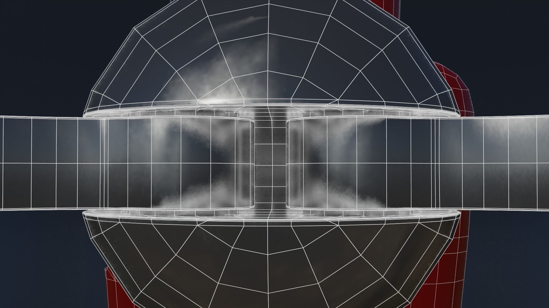 Cartoon Small Futuristic Robot Low-poly 3D model_14