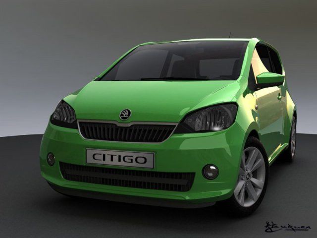 Skoda Citigo 3 doors 2012 3D model_1