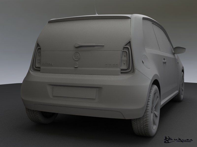 Skoda Citigo 3 doors 2012 3D model_9