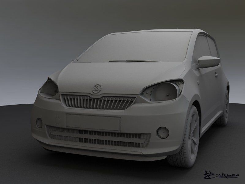 Skoda Citigo 3 doors 2012 3D model_6