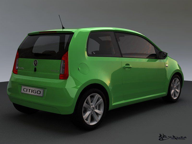 Skoda Citigo 3 doors 2012 3D model_3