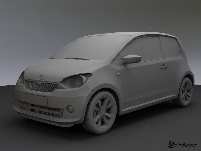 Skoda Citigo 3 doors 2012 3D model_5