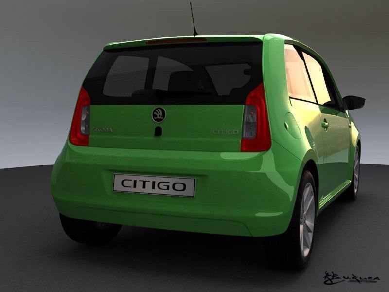 Skoda Citigo 3 doors 2012 3D model_4