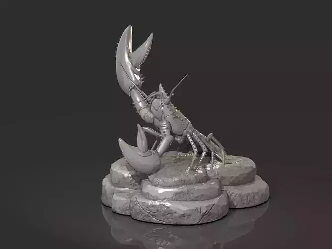 Lobster Ready for 3D Print 3D print model