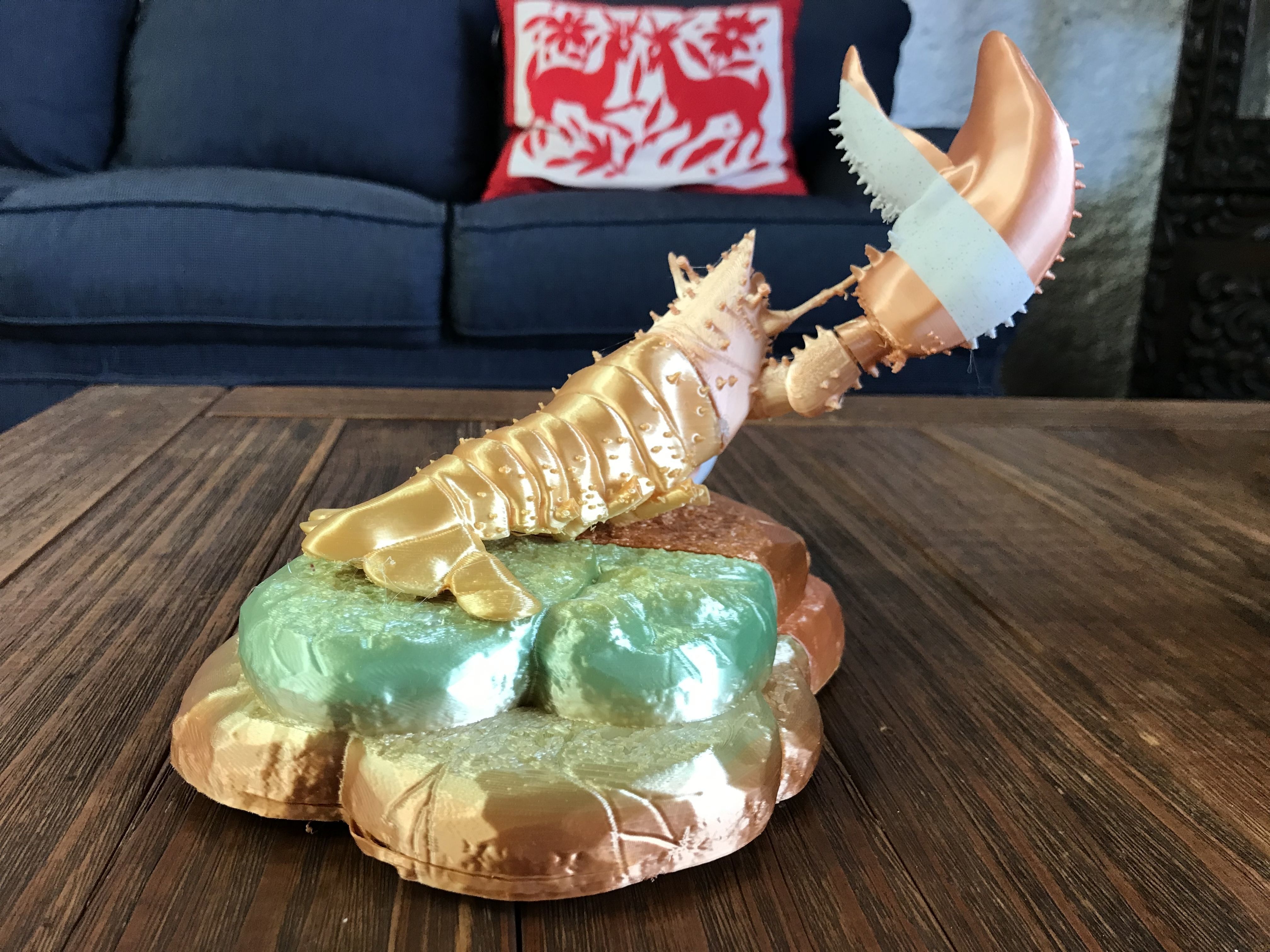 Lobster Ready for 3D Print 3D print model_16