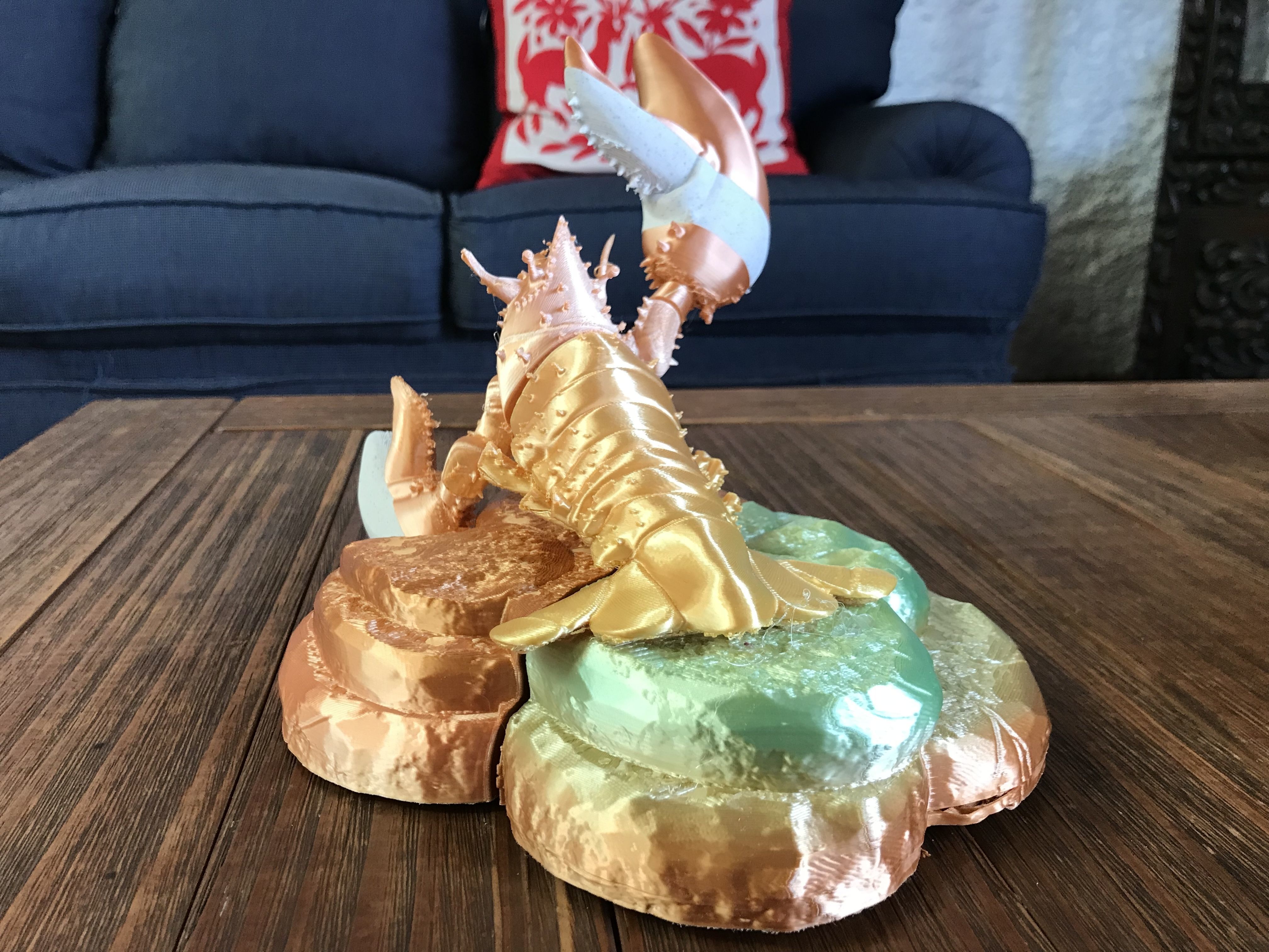 Lobster Ready for 3D Print 3D print model_17